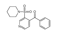 phenyl-(3-piperidin-1-ylsulfonylpyridin-4-yl)methanone结构式