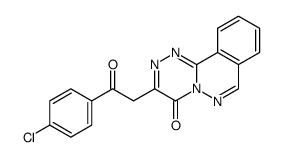 3-<2-oxo-2-(4-chlorophenyl)ethyl>-4H-as-triazino<3,4-a>phthalazin-4-one Structure
