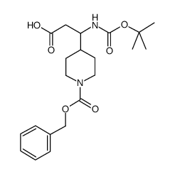 3-N-boc-氨基-3-(4-cbz)哌啶-丙酸结构式