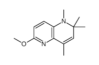 6-methoxy-1,2,2,4-tetramethyl-1,5-naphthyridine结构式