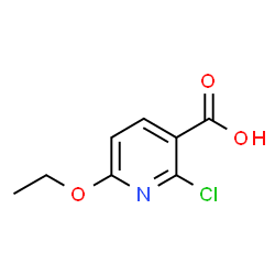 2-Chloro-6-ethoxypyridine-3-carboxylic acid结构式