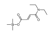 trimethylsilyl 4-(diethylamino)-4-oxobut-2-enoate Structure