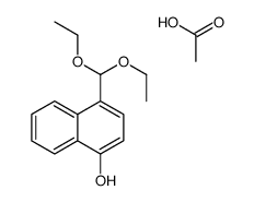 acetic acid,4-(diethoxymethyl)naphthalen-1-ol Structure