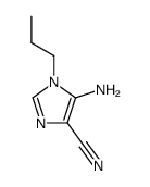 1H-Imidazole-4-carbonitrile,5-amino-1-propyl-(9CI) structure