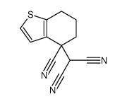 2-(4-cyano-6,7-dihydro-5H-1-benzothiophen-4-yl)propanedinitrile Structure