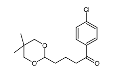 4'-CHLORO-4-(5,5-DIMETHYL-1,3-DIOXAN-2-YL)BUTYROPHENONE Structure