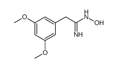 Benzeneethanimidamide, N-hydroxy-3,5-dimethoxy结构式