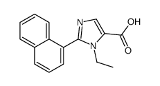 1-乙基-2-(1-萘)-1H-咪唑-5-羧酸结构式