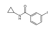 N-cyclopropyl-3-iodobenzamide结构式