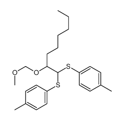 1-[2-(methoxymethoxy)-1-(4-methylphenyl)sulfanyloctyl]sulfanyl-4-methylbenzene Structure