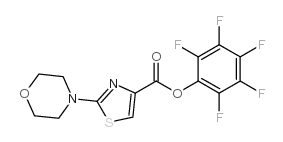 (2,3,4,5,6-pentafluorophenyl) 2-morpholin-4-yl-1,3-thiazole-4-carboxylate结构式