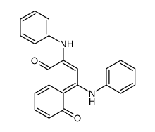 2,4-dianilinonaphthalene-1,5-dione Structure