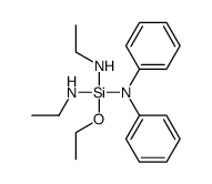 N-[ethoxy-bis(ethylamino)silyl]-N-phenylaniline结构式