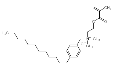 (p-dodecylbenzyl)dimethyl[2-[(2-methyl-1-oxoallyl)oxy]ethyl]ammonium chloride Structure