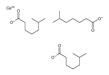 cerium(3+),6-methylheptanoate Structure