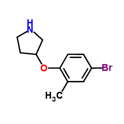 3-(4-Bromo-2-methylphenoxy)pyrrolidine Structure