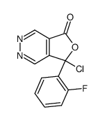 7-Chlor-7-(2-fluorphenyl)furo(3,4-d)pyridazin-5(7H)-on Structure