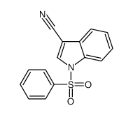 1-(benzenesulfonyl)indole-3-carbonitrile Structure