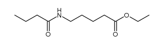 5-butyrylamino-valeric acid ethyl ester Structure