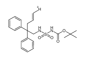 (E)-tert-butyl N-(5-deutero-2,2-diphenylpent-4-enyl)sulfamoylcarbamate Structure