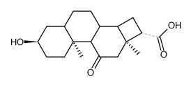 16-Carboxy-D-nor-5β-androstan-3α-ol-11-on Structure