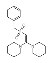 Piperidine,1,1'-[(benzylsulfonyl)vinylidene]di- (8CI)结构式