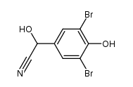 2-(3,5-dibromo-4-hydroxyphenyl)-2-hydroxyacetonitrile Structure