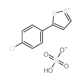 Sulfuric acid compound with 3-(4-chlorophenyl)-1lambda~4~,2-dithiole (1:1)结构式