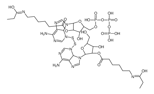 3,3'-dithiobis(2'-O-6-(propionylamino)hexanoyl)adenosine 5'-triphosphate Structure