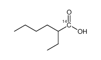 2-Ethyl-hexansaeure-1-14C结构式