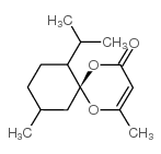 (6r)-(-)-4,10-dimethyl-7-isopropyl-1,5-dioxaspiro[5.5]undec-3-en-2-on Structure