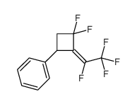 [3,3-difluoro-2-(1,2,2,2-tetrafluoroethylidene)cyclobutyl]benzene结构式