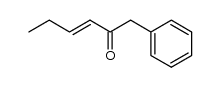 (E)-1-phenylhex-3-en-2-one Structure