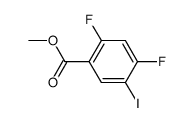 methyl 2,4-difluoro-5-iodobenzoate structure