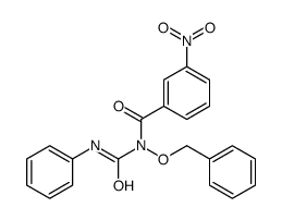 3-nitro-N-(phenylcarbamoyl)-N-phenylmethoxybenzamide Structure