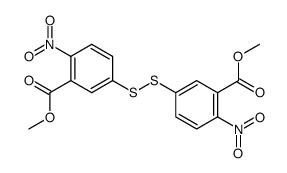 Benzoic acid, 3,3'-dithiobis[6-nitro-, dimethyl ester structure