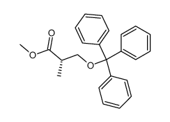 (2S)-2-methyl-3-(trityloxy)propionic acid methyl ester结构式