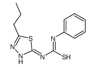 1-phenyl-3-(5-propyl-1,3,4-thiadiazol-2-yl)thiourea Structure