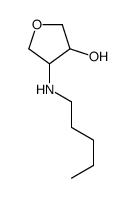 4-(PENTYLAMINO)TETRAHYDROFURAN-3-OL structure