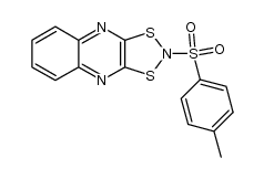 2-(p-Tolylsulfonyl)-1,3,2-dithiazolo[4,5-b]chinoxalin结构式