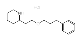 2-[2-(3-Phenylpropoxy)ethyl]piperidine hydrochloride Structure