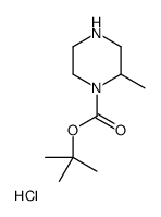 tert-butyl 2-methylpiperazine-1-carboxylate,hydrochloride Structure