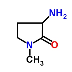 3-Amino-1-methyl-2-pyrrolidinone Structure