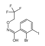 2-bromo-3-iodo-N-(2,2,2-trifluoroethoxy)benzamide结构式