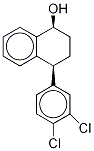 cis (1S,4S)-4-(3,4-Dichlorophenyl)-1,2,3,4-tetrahydro-naphthalen-1-ol-D4结构式