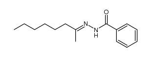 2-Octanone benzoylhydrazone Structure