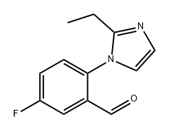 Benzaldehyde, 2-(2-ethyl-1H-imidazol-1-yl)-5-fluoro-结构式