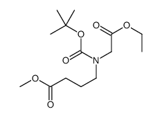 METHYL 4-[N-BOC-N-(2-ETHOXY-2-OXOETHYL)AMINO]BUTANOATE Structure