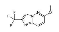 6-methoxy-2-(trifluoromethyl)imidazo[1,2-b]pyridazine结构式