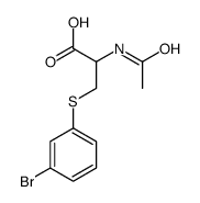 2-acetamido-3-(3-bromophenyl)sulfanylpropanoic acid Structure